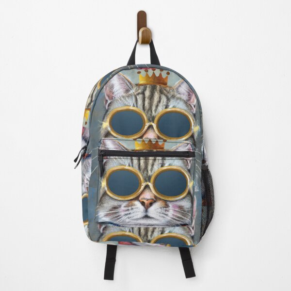 Item preview, Cat King Wearing Sunglasses Watercolor Painting designed and sold by maniacfitness.