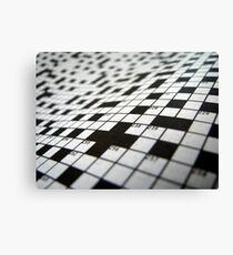 Crossword Canvas Print