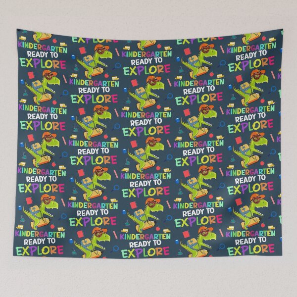 Item preview, Ready To Explore Kindergarten,boys and girls love dinosaurs on first day in school gift designed and sold by TracepaperPen.