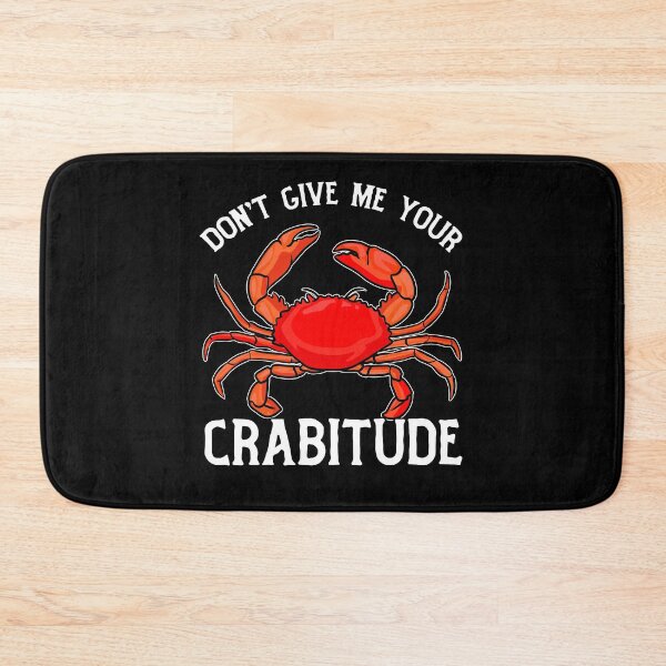 Item preview, Don't Give Me Your Crabitude Crabby Attitude Pun Red Crab designed and sold by funnytshirtemp.