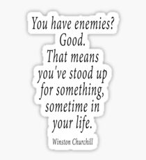 ENEMIES, Sir Winston Churchill Sticker