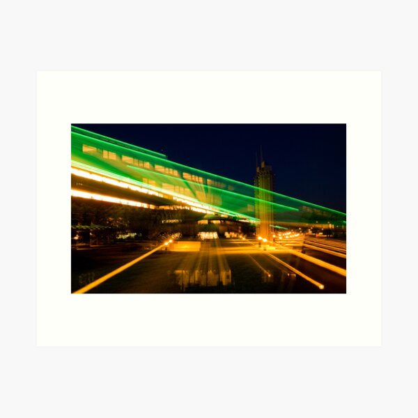 Green Neon Art Print