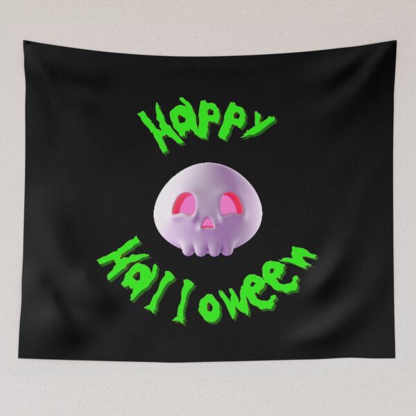 Item preview, Happy Halloween 3D Skull designed and sold by LMoonDesigns.