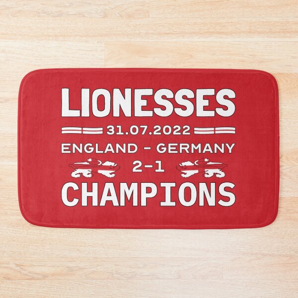 Item preview, Great 2022 Champions England Lionesses Female Football Red And White Design designed and sold by TrulyEpoque.
