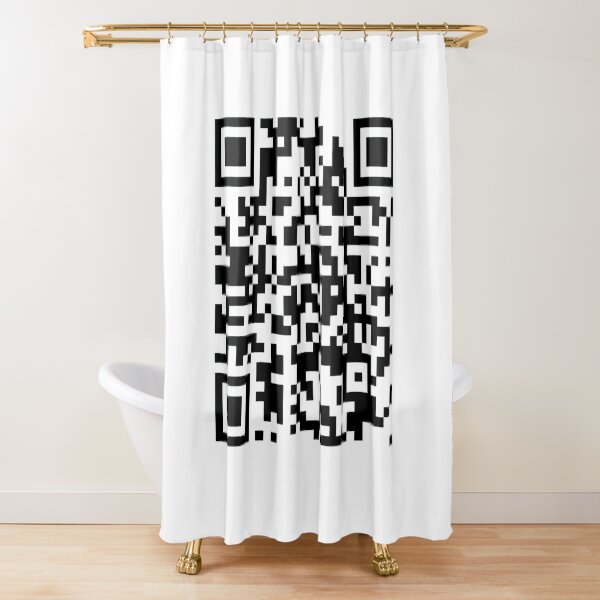 B&W QR Shower Curtains fashion