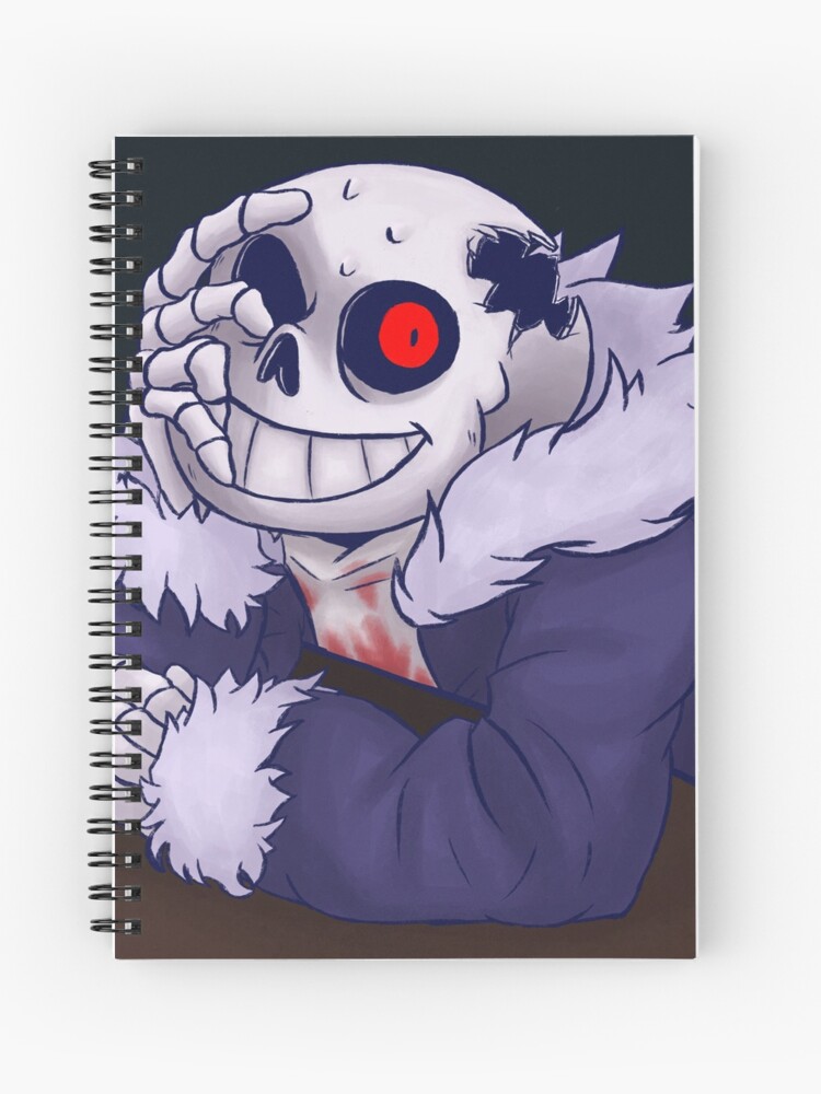 Underfell bitty sans  Spiral Notebook for Sale by Kawaizem