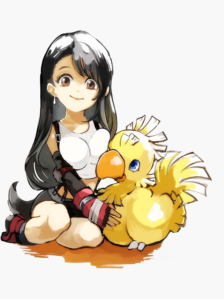 Chocobo And Tifa Sticker For Sale By Neofo Redbubble