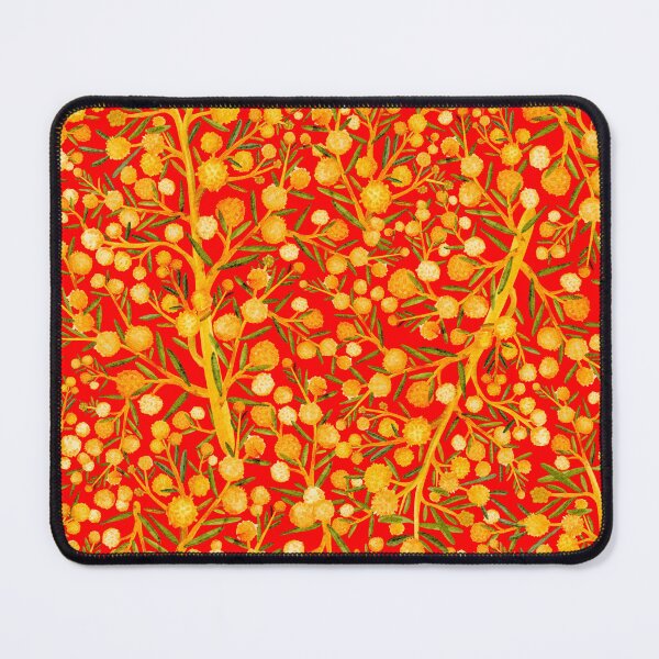 Item preview, Golden Wattle Fields - Yellow And Red  designed and sold by Sketchbook Designs.