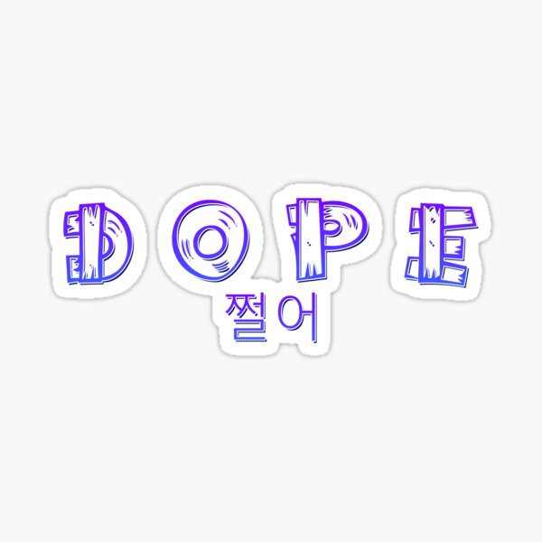 Bts Dope Stickers for Sale