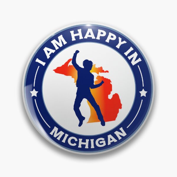 Item preview, I am happy in Michigan - Love & Happiness in Michigan, USA -  designed and sold by 1212-Design.