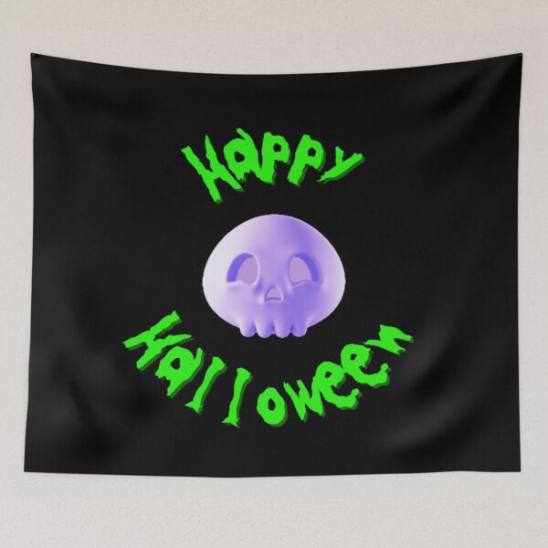 Item preview, Happy Halloween 3D Skull designed and sold by LMoonDesigns.