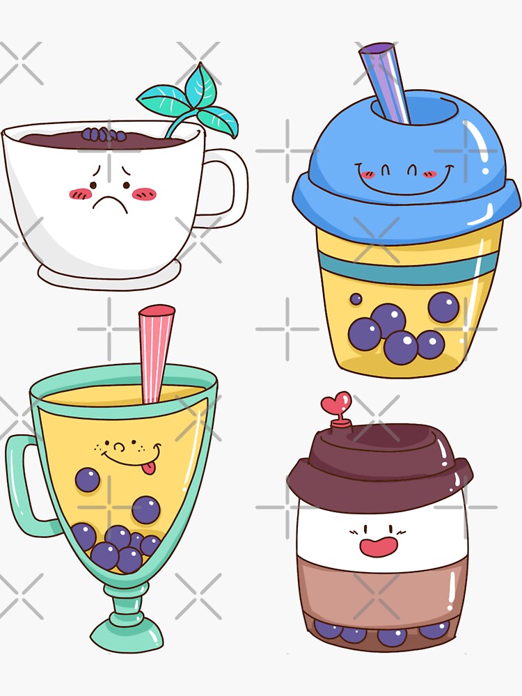 Anime Teacup Sticker for Sale by agirlnamedyuki