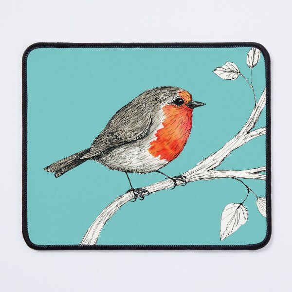 Item preview, Robin pen and ink with watercolor designed and sold by Bwiselizzy.