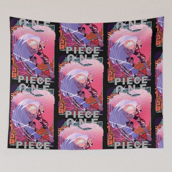 Item preview, Donquixote Doflamingo One Piece Anime Retro Color Stripe  designed and sold by KellyJone76986.