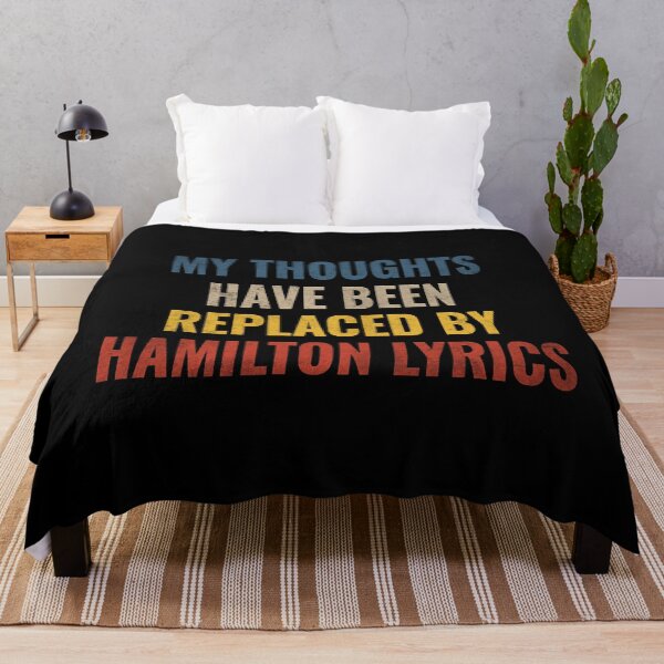 Item preview, My Thoughts Have Been Replaced BY Hamilton Lyrics designed and sold by Teapot-art.