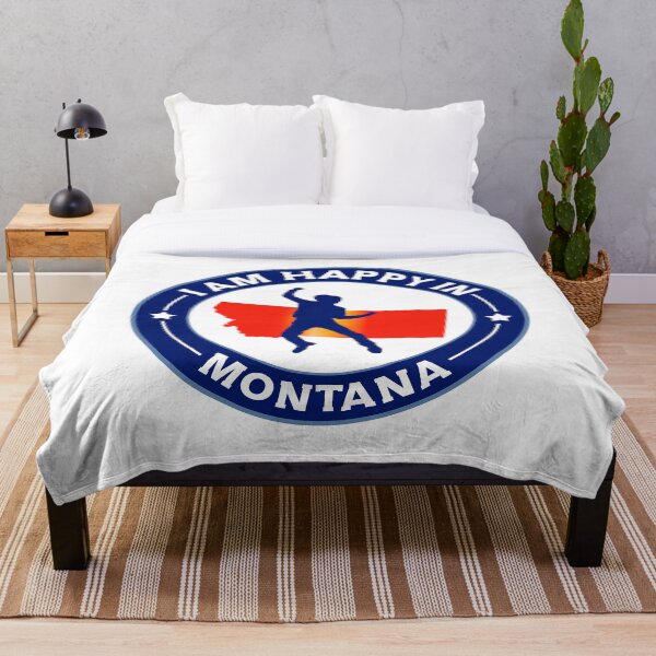 Artikelvorschau, Ich bin glücklich in Montana - Liebe & Glück in Montana, USA - entworfen und verkauft von 1212-Design.