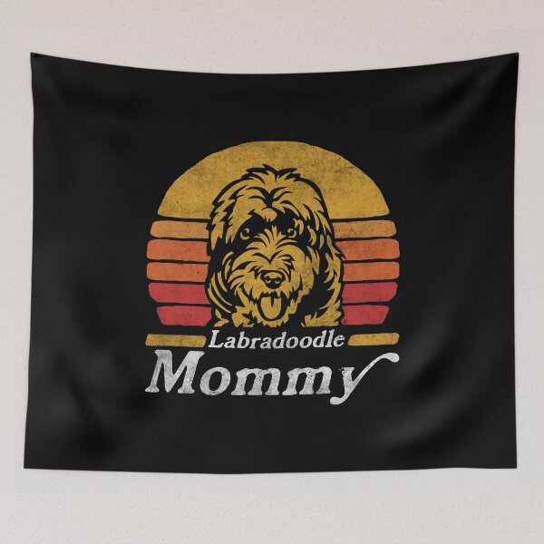 Item preview, Retro Vintage Labradoodle Mommy designed and sold by More Cute Dogs.