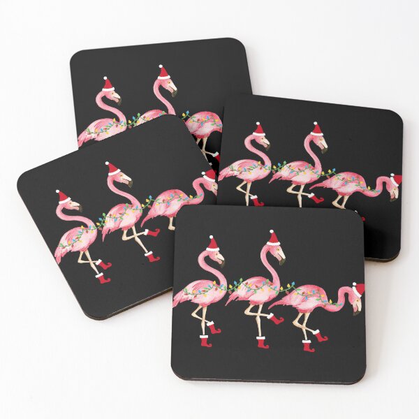 Item preview, 3 Christmas Flamingos designed and sold by PegeenWarm.