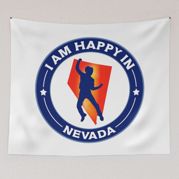Item preview, I am happy in Nevada - Love & Happiness in Nevada, USA -  designed and sold by 1212-Design.