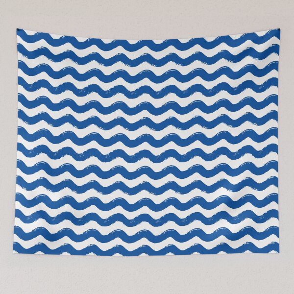 Item preview, Painted Blue Wave Pattern designed and sold by amovitania.