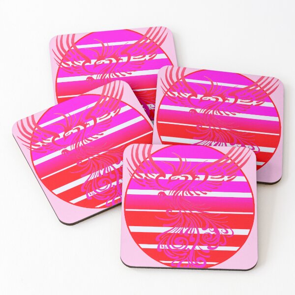 Item preview, Arising Anew Phoenix and Retro Sunrise Vector Art Pink Red designed and sold by taiche.