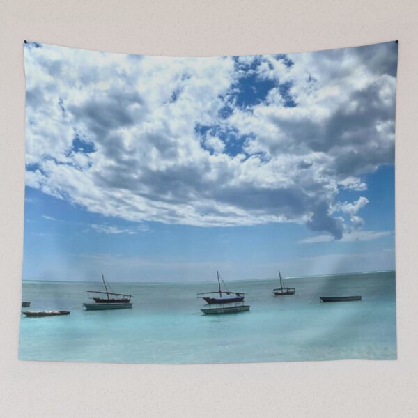 Item preview, Zanzibar Beach Ocean View With Ports designed and sold by lets-travel.