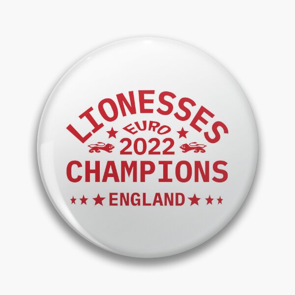 Item preview, Champions 2022 England Lionesses Women's Football Red And White Star Design designed and sold by TrulyEpoque.