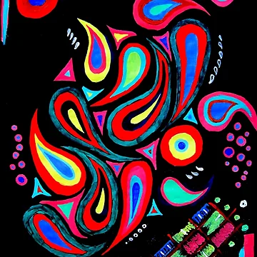 Artwork thumbnail, Colorful Neon Print by Rudravi