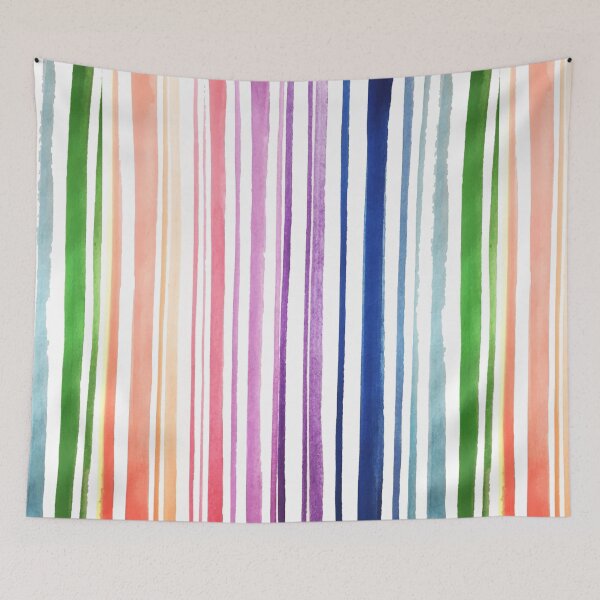 Item preview, Rainbow bright stripes designed and sold by acrylicsandink.