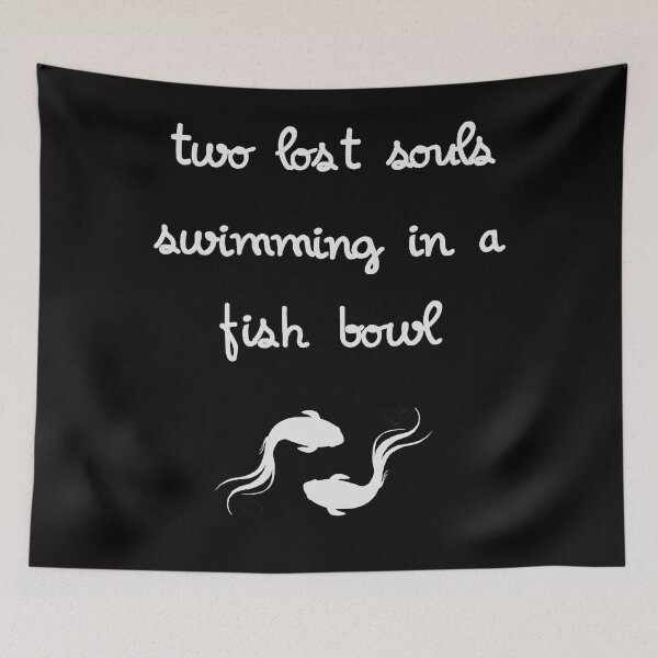 Item preview, Two lost souls Swimming in a fish bowl designed and sold by OttilieMurray.