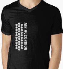 Air Cool Accordion Design. Retro Music Classical Instrument Distressed Graphic Men's V-Neck T-Shirt