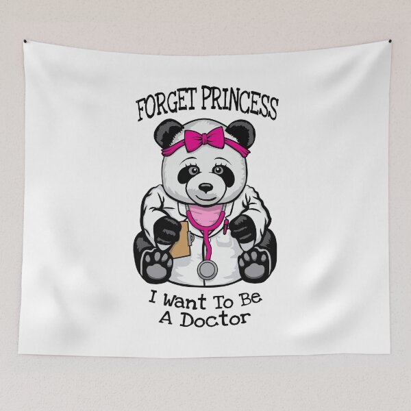 Item preview, Forget Princess I Want To Be A Doctor Cute Panda Girl designed and sold by GrandeDuc.