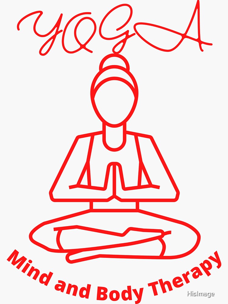 "Yoga design on accessories for your Yoga exercises" Sticker for Sale