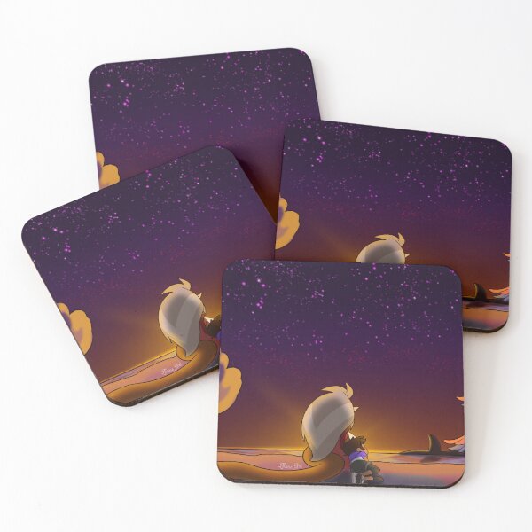 Item preview, Eda Luz y Hooty viendo el atardecer designed and sold by Zeons-Art.