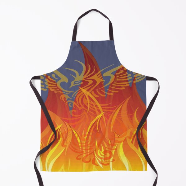 Item preview, Red and Yellow Ombre Phoenix With Flame Backgound designed and sold by taiche.
