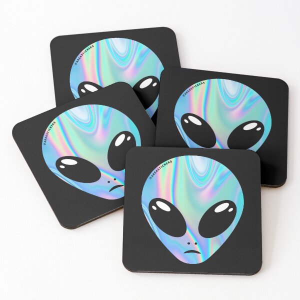 Item preview, Alien head - Holographic skin designed and sold by AreaStickers.