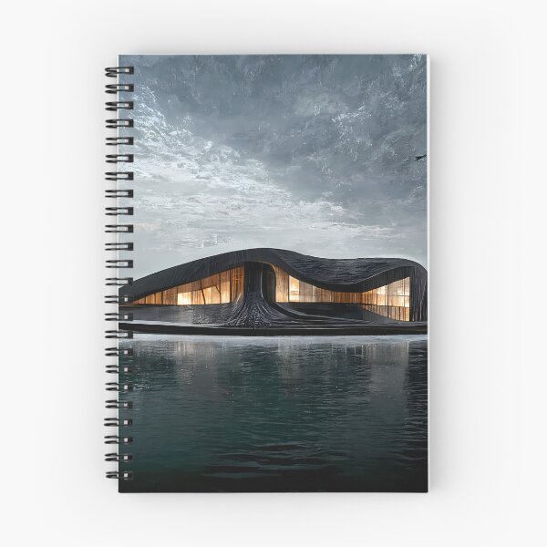 Item preview, Interstellar Landscape with Building on Icy Planet designed and sold by endage.