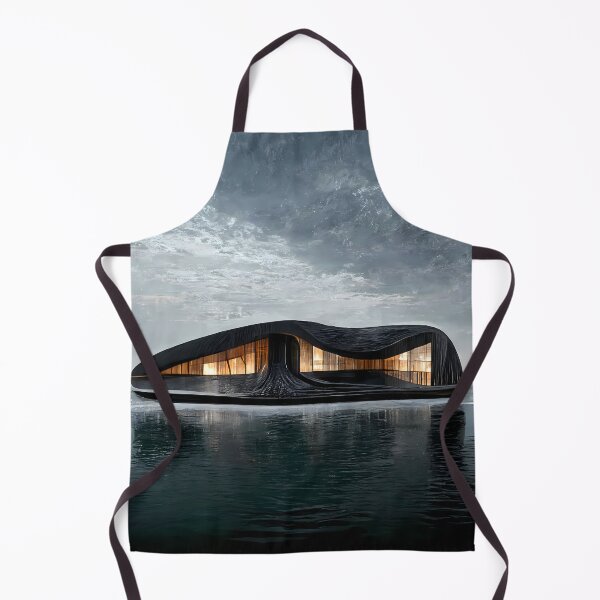 Item preview, Interstellar Landscape with Building on Icy Planet designed and sold by endage.