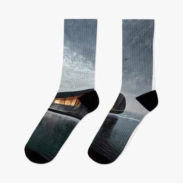Item preview, Interstellar Landscape with Building on Icy Planet designed and sold by endage.