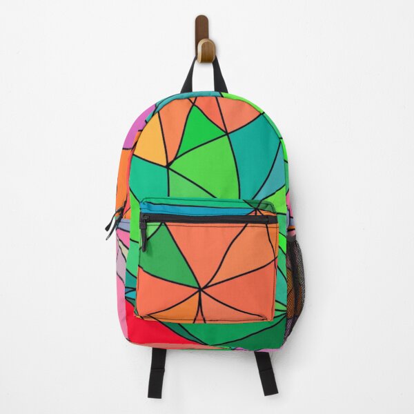 Item preview, Abstract multicolor triangles trendy pattern designed and sold by cutecrazytshirt.