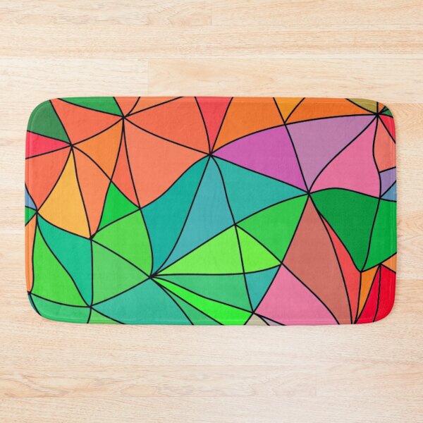 Item preview, Abstract multicolor triangles trendy pattern designed and sold by cutecrazytshirt.