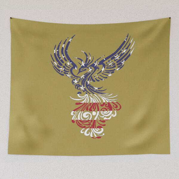 Item preview, Patriotic Banner Phoenix designed and sold by taiche.