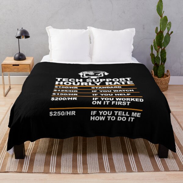 Item preview, Tech Support Hourly Rate Computer Repair Hourly Rate funny sarcasm sarcastic  designed and sold by Season43.