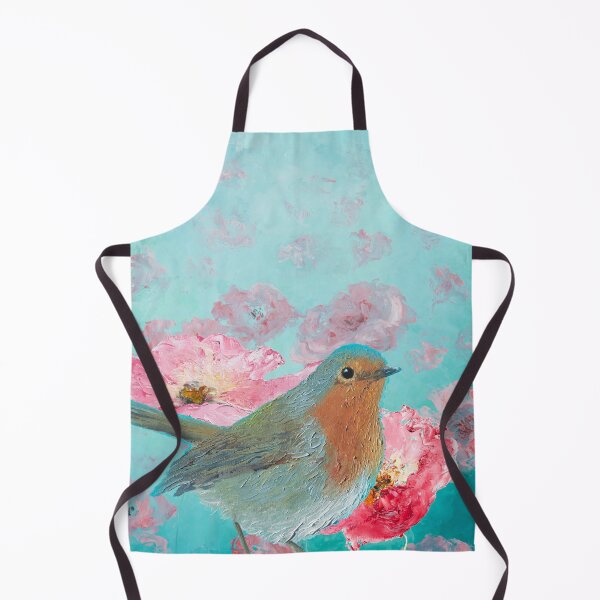 Item preview, Robin in a field of poppies designed and sold by MatsonArtDesign.