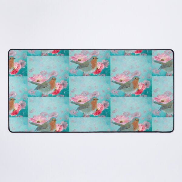 Item preview, Robin in a field of poppies designed and sold by MatsonArtDesign.
