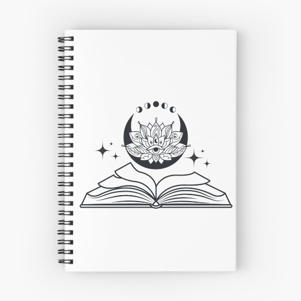 Item preview, Book with lotus flowers and half moon  designed and sold by Preslava Genova.