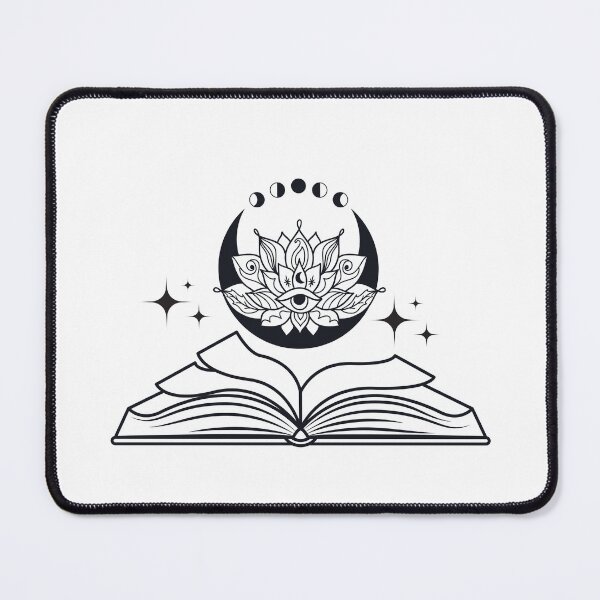 Item preview, Book with lotus flowers and half moon designed and sold by Preslava Genova.