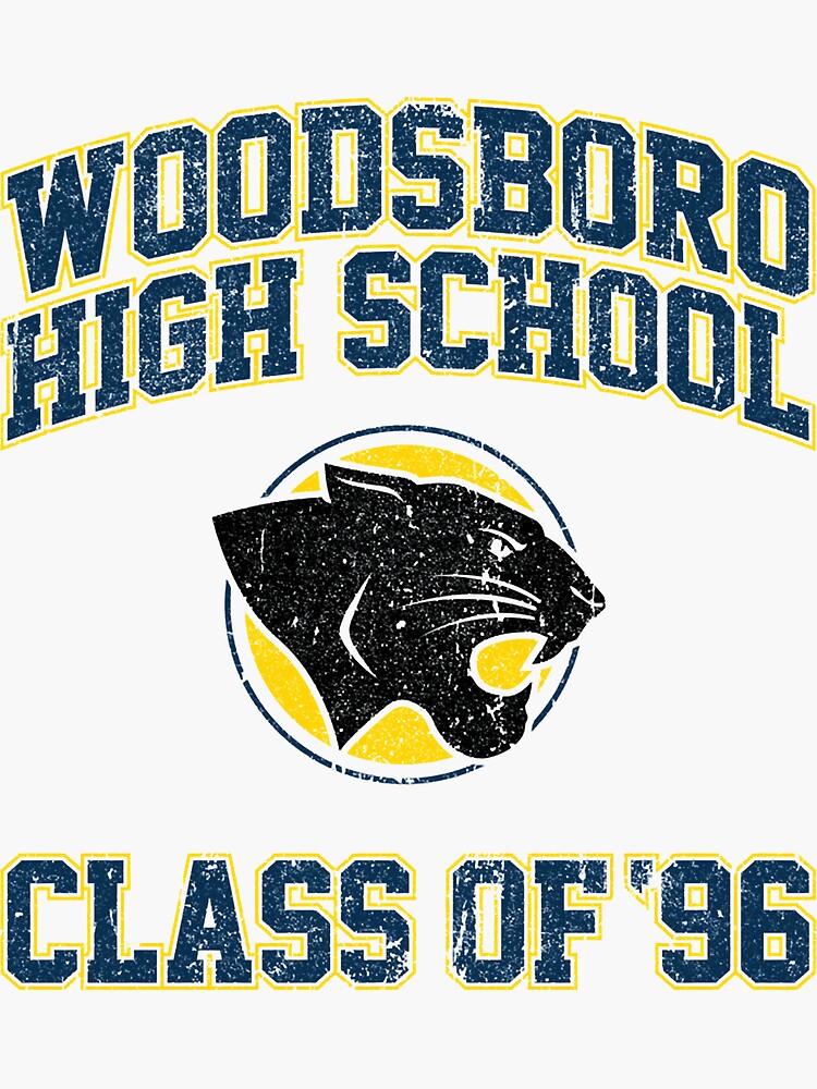 "Woodsboro High School Class of 96 (Variant II)" Sticker for Sale by