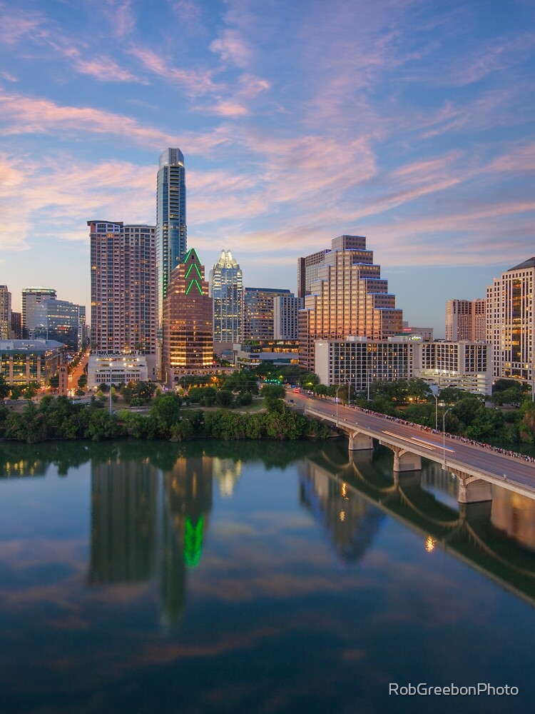 Austin Texas Evening Skyline 73 by RobGreebonPhoto