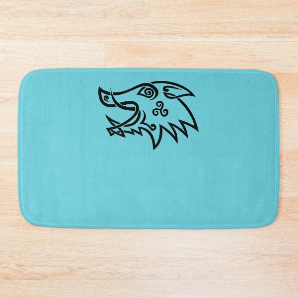 Item preview, Boar Head Celtic Knot Black And White Stencil  designed and sold by SeeriaThom.